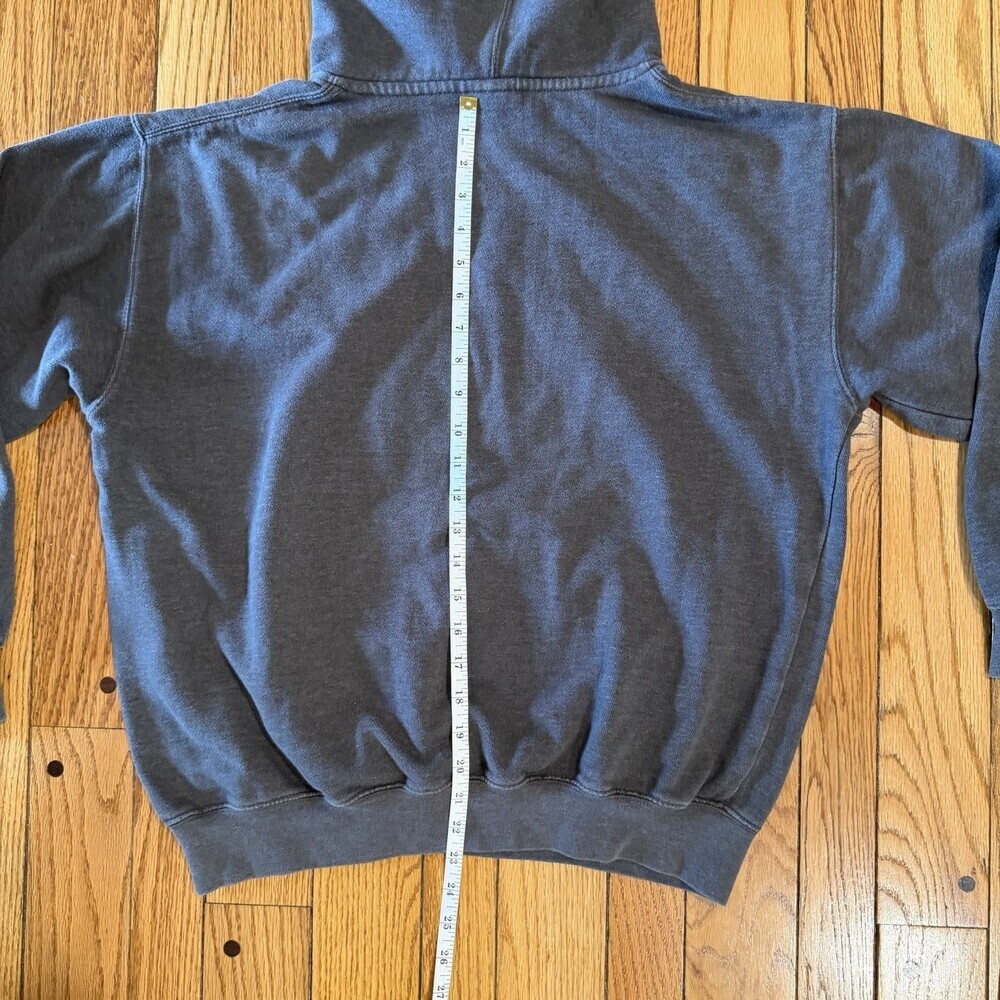 Yellowstone National Park Hoodie Prairie Mountain Gray Medium Graphic USA - Picture 6 of 8